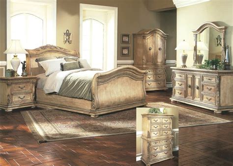 Florence Whitewash Queen Sleigh Bed | Sleigh bedroom set, Ashley bedroom furniture sets ...