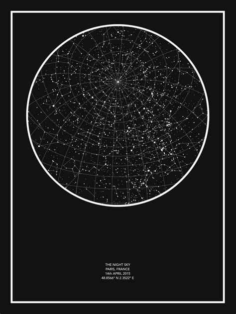 Printable Night Sky Star Map