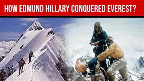 How Edmund Hillary conquered Everest? Know all about first people to summit Mount Everest - YouTube