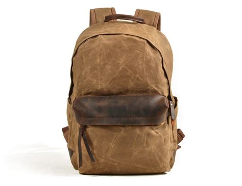 Womens vintage canvas hiking backpack - FlixGifts