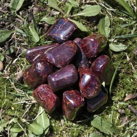 Garnet Tumbled Gemstones Bulk Wholesale Crystals, 25 mm Approx., 50 ...