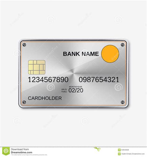 Bank Card, Credit Card Design Template Stock Vector - Illustration of paying, commerce: 64643026