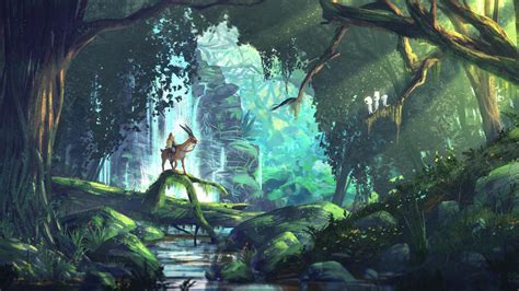 2560x1440 Princess Mononoke Artwork 1440P Resolution ,HD 4k Wallpapers ...