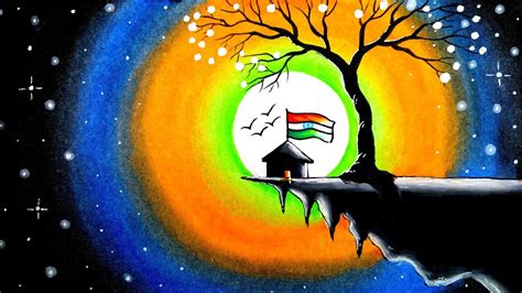 har ghar tiranga drawing/har ghar tiranga chitra/har ghar tiranga poster drawing/independence ...