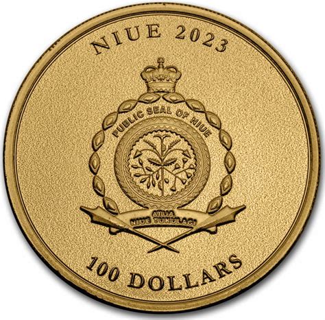 Gold Ounce 2023 Icon - Queen Elizabeth II, Coin from Niue - Online Coin ...