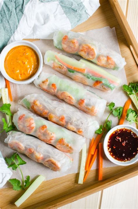 Vietnamese Healthy Spring Rolls | Watch What U Eat