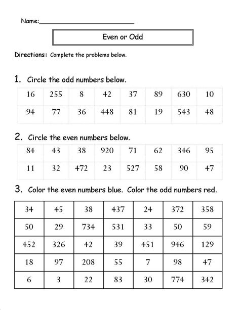 Even and Odd Numbers Worksheets Fun | Kiddo Shelter | 2nd grade math worksheets, 2nd grade ...