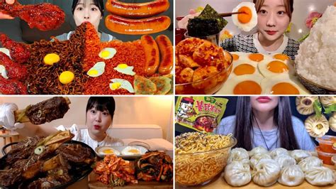 BEST ASMR MUKBANG. SPICY FOOD 231. ASMR EATING. - YouTube