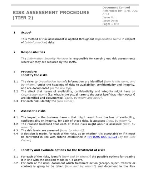 How to write an ISO 27001-compliant risk assessment procedure - IT Governance Blog