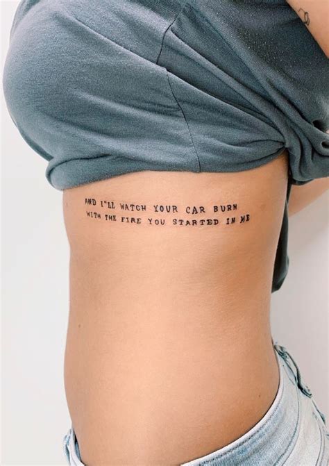 Billie Eilish quote tattoo