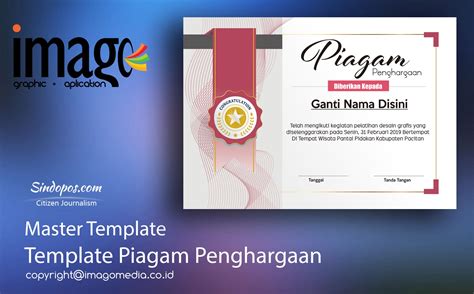 Download template piagam penghargaan word - kerasim