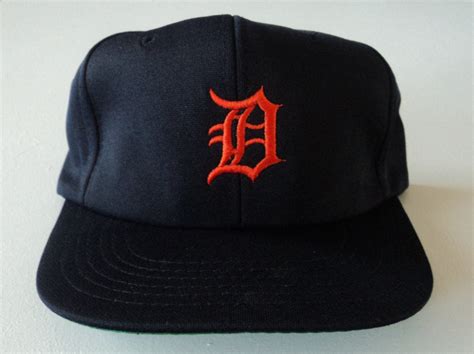 Vintage Detroit Tigers Snapback Hat MLB Baseball VTG