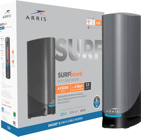 Customer Reviews: ARRIS SURFboard DOCSIS 3.1 Multi-Gig Cable Modem & Wi-Fi 6 Router Combo Black ...