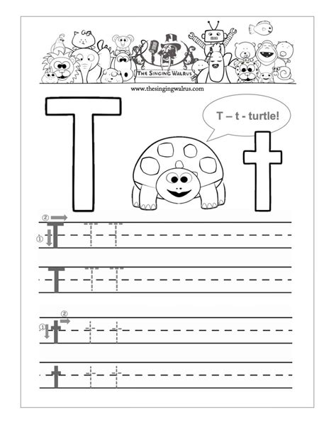 Letter T Worksheets Free – AlphabetWorksheetsFree.com