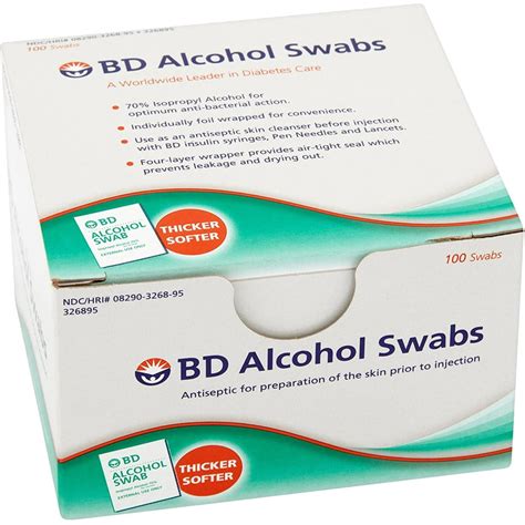 BD Alcohol Swabs 100 Ct - Walmart.com - Walmart.com