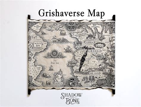 The Grishaverse Map Grisha Trilogy Map Scroll Shadow and - Etsy Canada