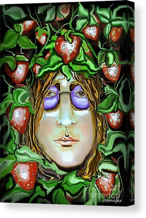 John Lennon Strawberry Fields Forever Canvas Print by Jennifer Miller. All canvas prints are ...