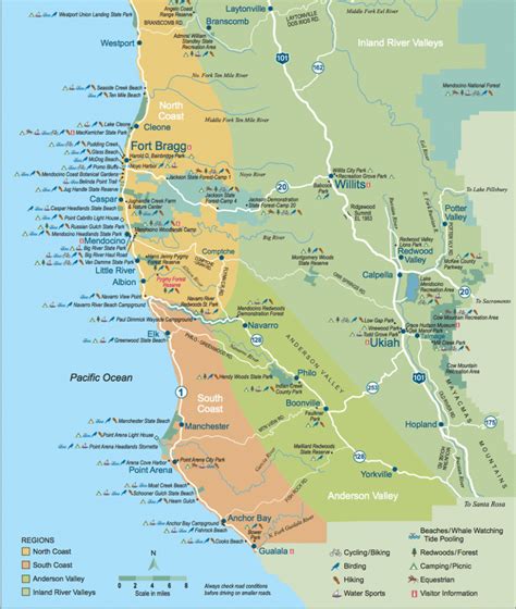 Mendocino County California Map | Printable Maps