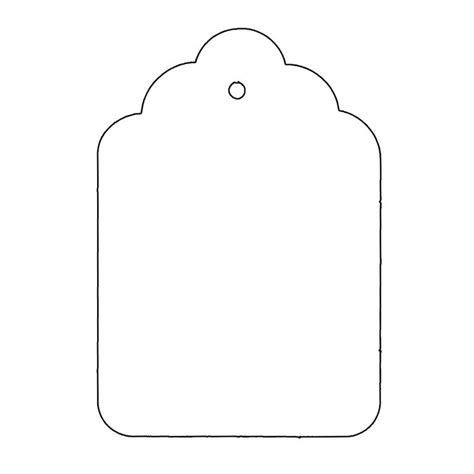 Bag Tag Clipart pertaining to Blank Luggage Tag Template | Gift tag template free, Free ...