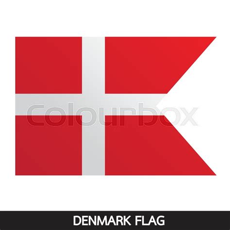 Denmark flag design illustration | Stock vector | Colourbox