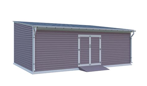 16x24 Lean to Storage Shed Plans - Shedplans.org