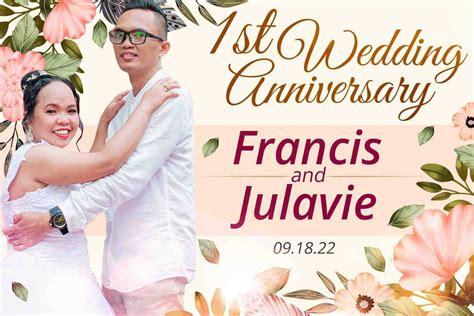 EDITABLE TARP LAYOUT - 1ST WEDDING ANNIVERSARY MY WIFEY | Pinoy Internet and Technology Forums