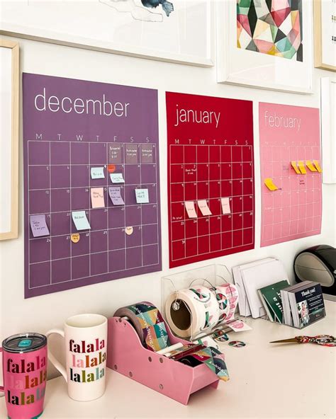 Tips & Ideas for Our Giant Monthly Wall Calendar