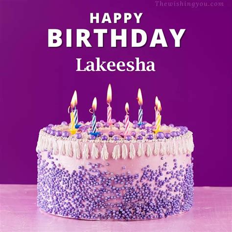 100+ HD Happy Birthday Lakeesha Cake Images And Shayari