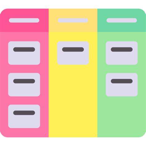 Kanban Special Flat icon