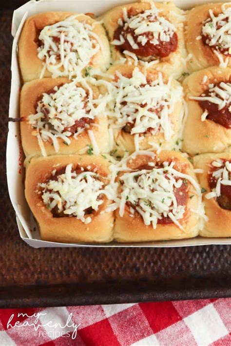 Meatball Sliders Recipe - My Heavenly Recipes