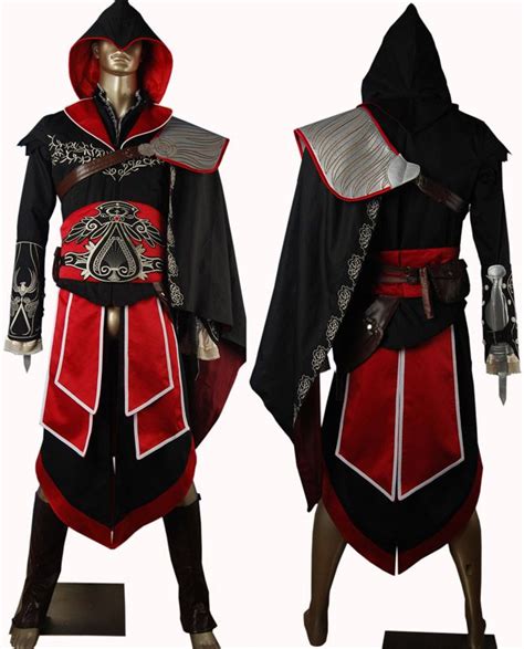 Assassins Creed brotherhood Ezio cosplay costume unique halloween costume comic-con anime ...