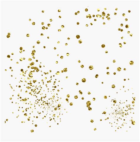 Gold Glitter Confetti Png - Transparent Glitter Confetti Png, Png Download - kindpng