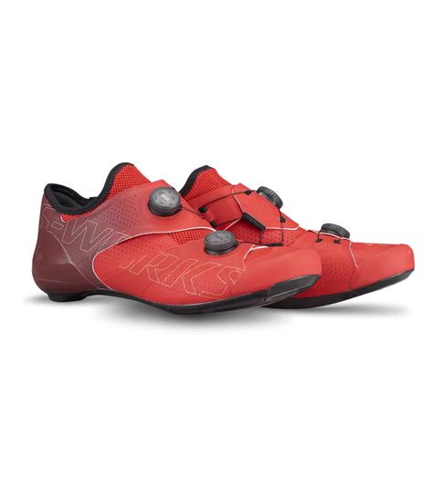 Specialized S-Works Ares Road Shoes Flo Red/Maroon 45 - No Boundaries Sport