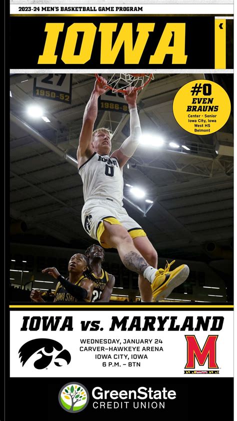 Iowa Men's Basketball vs. Maryland by LEARFIELD Digital...