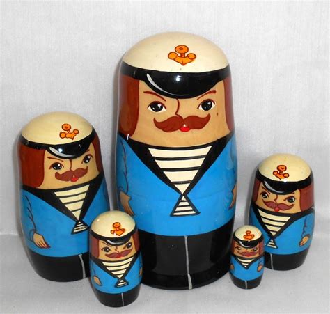 Sailors Large Babushka Matryoshka Nesting Doll Babooshki Babushkas Babushka Matryoshka Nesting ...