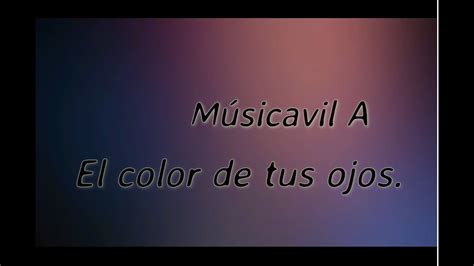 cover El color de tus ojos - YouTube