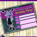 FREE Printable Disney Vampirina Birthday Invitation
