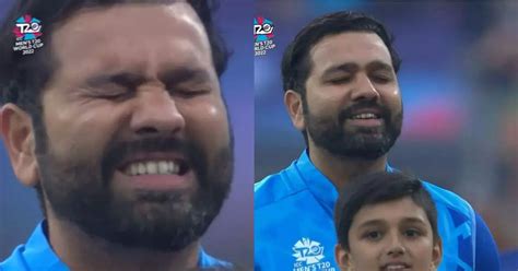 Rohit Sharma Video: Eyes closed, face glowing with pride… Rohit Sharma became emotional during ...