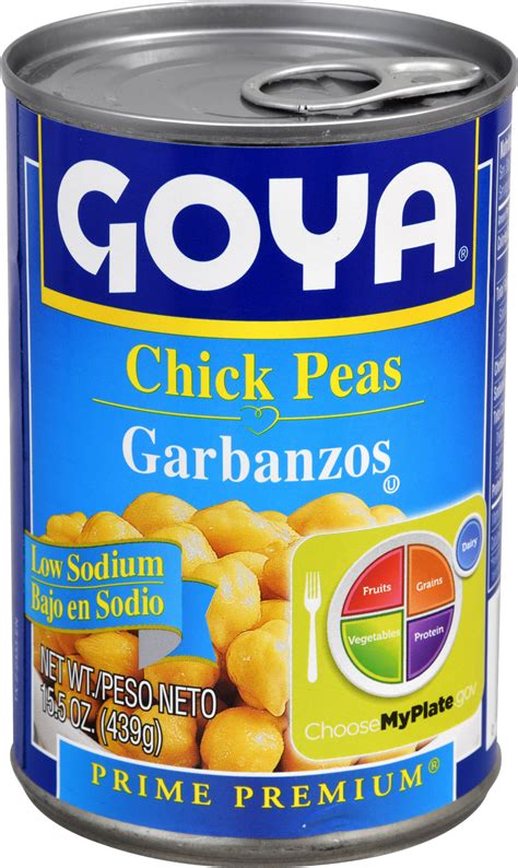 Goya Chick Peas, Low Sodium, 15.5 oz - Walmart.com