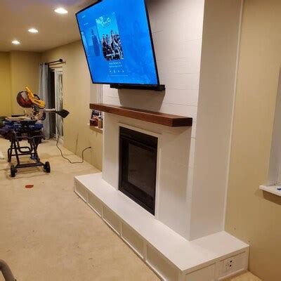 Floating Mantel Bracket 2 Inch Back Plate Easy Install Heavy Duty ...