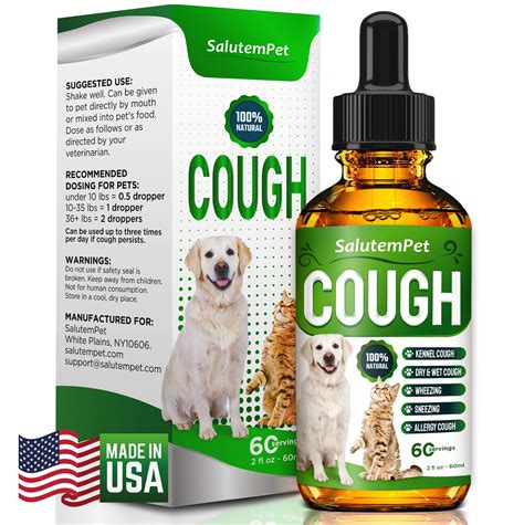 Kennel Cough Drops For Dogs And Cats 2oz Pet Herbal Remedy Throat Soother Homeopathic ...