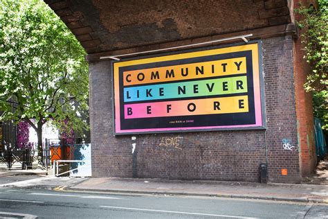 The Northern Quarter Street Artist posting Positivity throughout the City - Manchester’s Finest