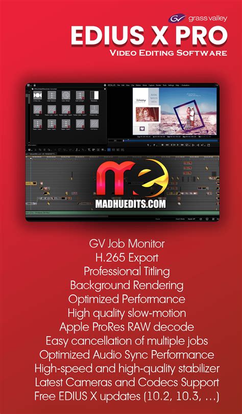 EDIUS X PRO - No.1 Video Editing Software Lifetime - MadhuEdits