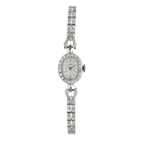 Vintage 1950s Longines Diamond Watch - Louis Martin Jewelers ...