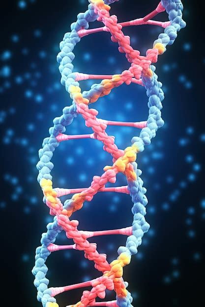 Premium AI Image | Abstract DNA Art digital background DNA molecule Computer illustration of a ...