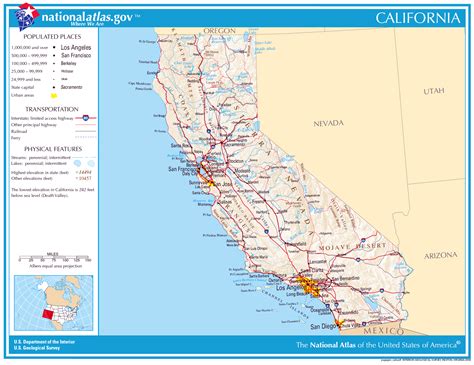 Large detailed map of California state. California state large detailed map | Vidiani.com | Maps ...