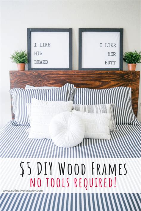 $5 DIY Wood Frames - Collectively Casey