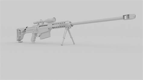 3D barret m98b model - TurboSquid 1259277