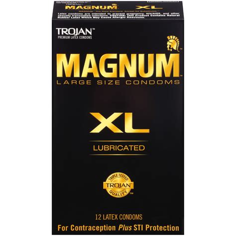 Trojan Magnum XL Large Size Lubricated Condoms - 12 Count - Walmart.com