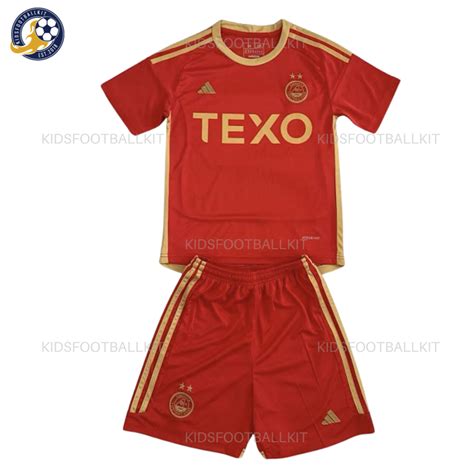 Aberdeen Home Kids Football Kit 23/24 | Unbeatable Price 2024